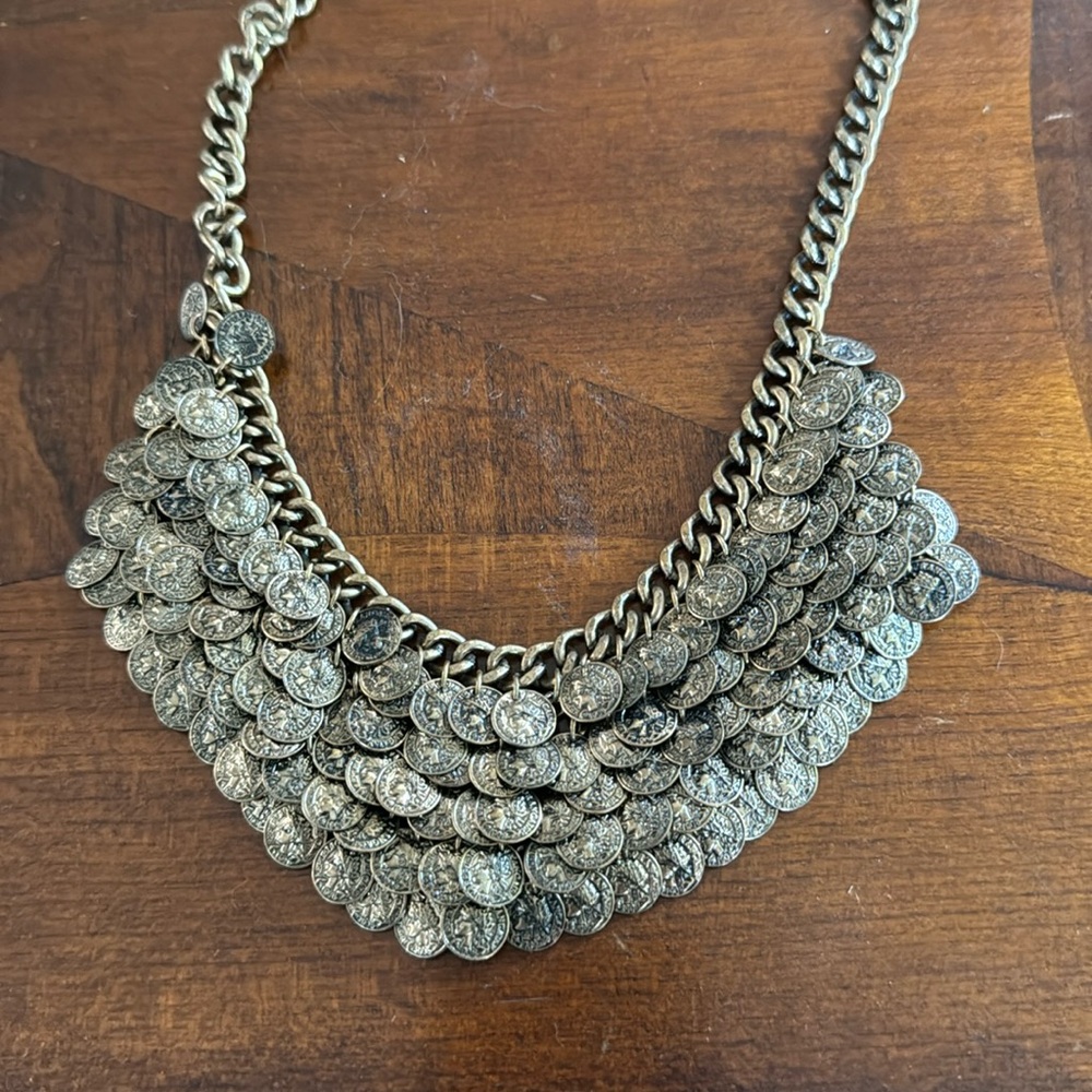 Vintage Coin Inspired Greek Necklace